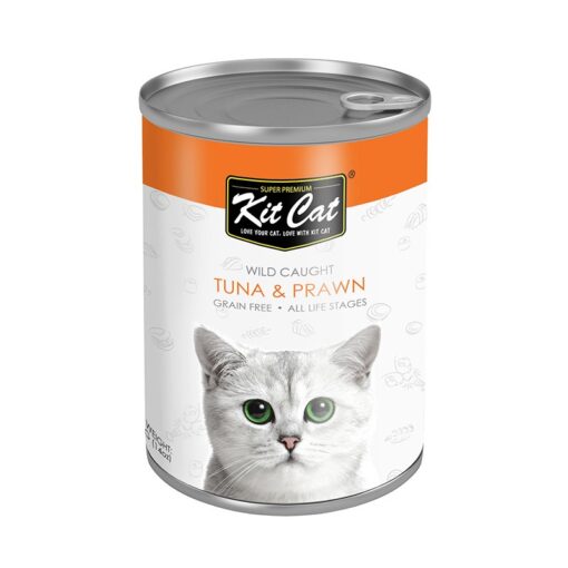 KC Tuna Prawn - Kit Cat Wild Caught Tuna with Prawn Canned Cat Food 400g