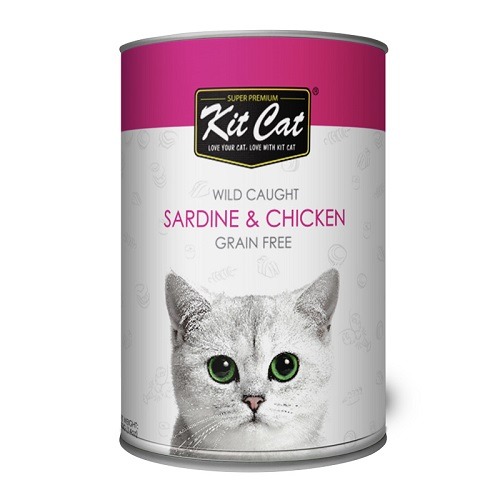 KitCat Wild Caught Sardine Chicken 1 - Kit Cat - Wild Caught Sardine & Chicken 400g