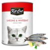 KitCat Wild Caught Sardine WhiteBait 3 - Kit Cat - Wild Caught Sardine & WhiteBait 400g