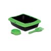 MPB147 GREEN 1 - Birba Kit Green (Litter Box+Scoop+Bowl)