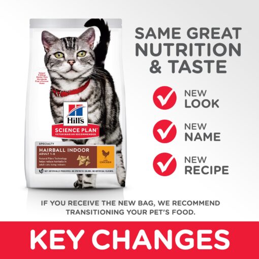 Pilot CAT Hairball Indoor 1 EN 7 Summary of Changes copy - Hill's Science Plan - Feline Adult Hairball Control w/ Chicken