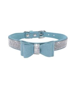 Milki Royal Bling Collars With Bow -SKY BLUE