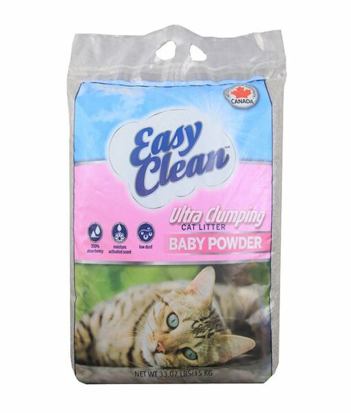 cclecbbp - Easy Clean Cat Litter Ultra Clumping Baby Powder