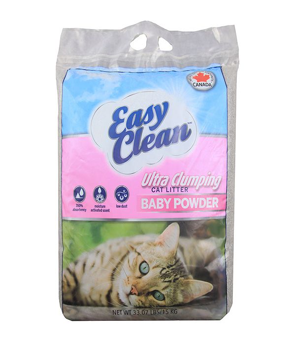 Easy Clean Cat Litter Ultra Clumping Baby Powder PetPro.ae