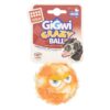 Gigwi Crazy Plush and Rubber Ball Dog Toy with Squeaker – Medium