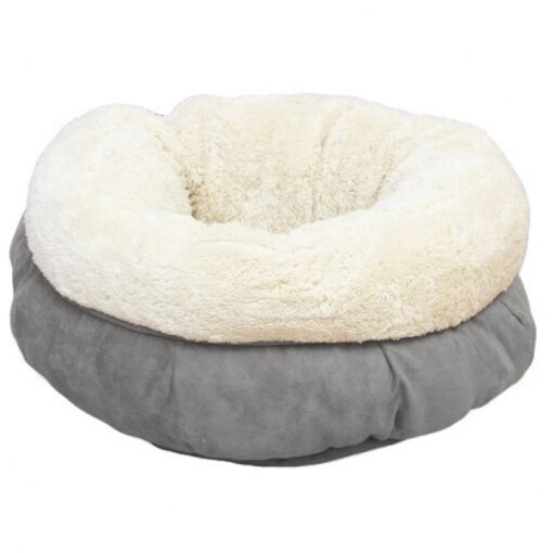 donut bed grey - AFP-Lambswool Donut Small Dog and Cat Bed - Grey - 45cm