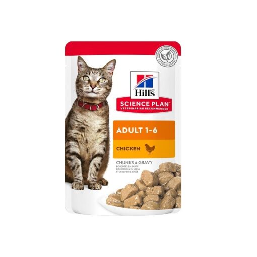 Science Plan Adult Wet Cat Food Chicken Pouches