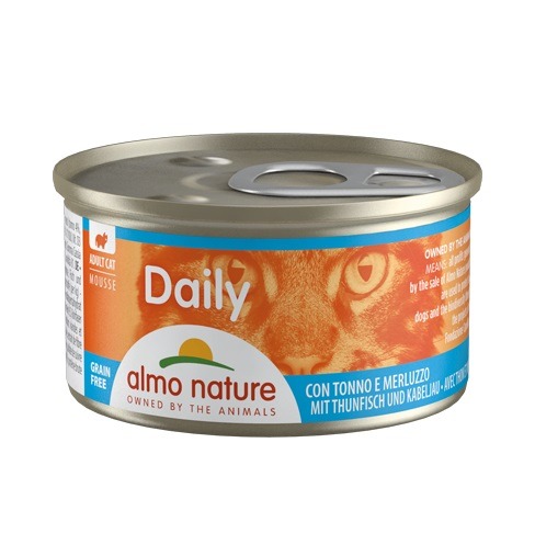 mousse with Tuna and Cod 85g catwetfood - Almo Nature – Daily Mousse With Tuna and Chicken 85g