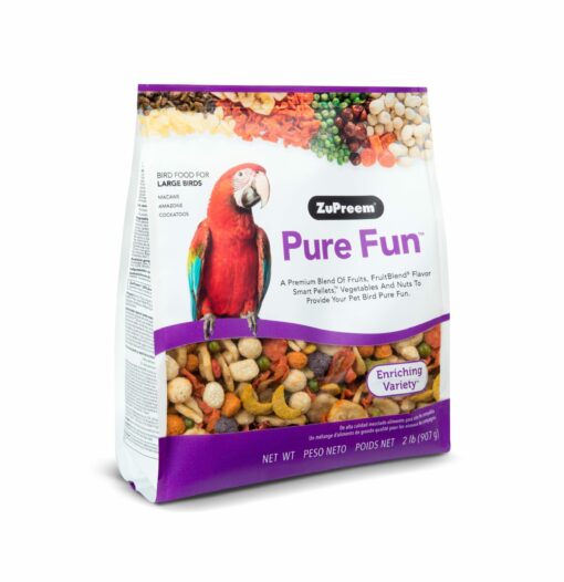 pure fun large parrot scaled - ZuPreem - Fruitblend Flavor For Extra Small Birds