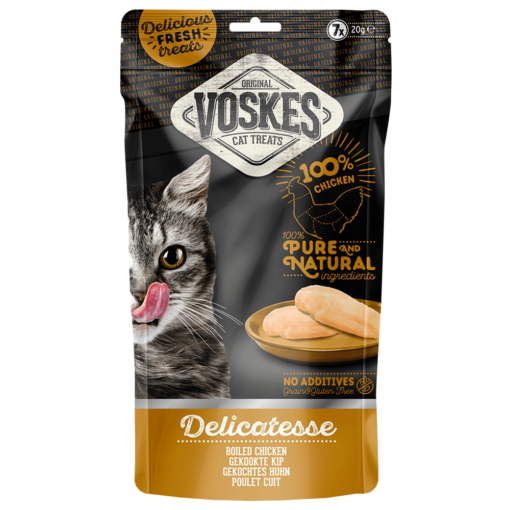 - Voskes Delicatesse Boiled Chicken for Cats (7x20g) 140g